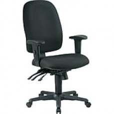 Office Star Fabric Computer and Desk Office Chair, Black, Adjustable Arm (43819-231)