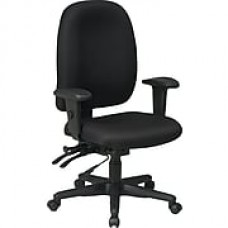 Office Star Fabric Computer and Desk Office Chair, Black, Adjustable Arm (43998-231)