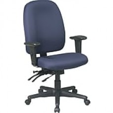 Office Star Fabric Computer and Desk Office Chair, Blue, Adjustable Arm (43998-225)