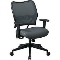 Office Star SPACE Mesh Managers Office Chair, Adjustable Arms, Charcoal (13-V44N1WA)