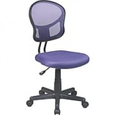 Office Star Fabric Computer and Desk Office Chair, Purple, Armless Arm (EM39800-512)