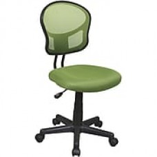 Office Star™ Fabric Computer and Desk Office Chair, Green, Armless Arm (EM39800-6)