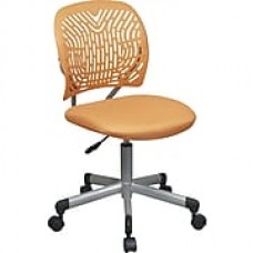 Office Star Fabric Computer and Desk Office Chair, Orange, Armless Arm (166006-18)