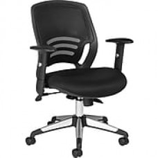 Global Fabric Managers Office Chair, Adjustable Arms, Black (OTG11686-QL10)