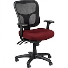 Tempur-Pedic TP8000 Mesh Computer and Desk Office Chair, Burgundy, Fixed Arm (TP8000-BURGUNDY)