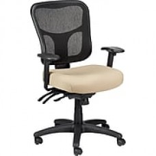 Tempur-Pedic TP8000 Mesh Computer and Desk Office Chair, Beige, Fixed Arm (TP8000-BEIGE)