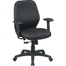 Office Star Fabric Managers Office Chair, Adjustable Arms, Gray (3121FB-231)