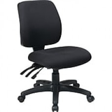 Office Star Fabric Computer and Desk Office Chair, Coal, Armless Arm (33320-30)