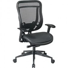 Office Star Mesh Executive Office Chair, Adjustable Arms, Black (818-11G9C18P)