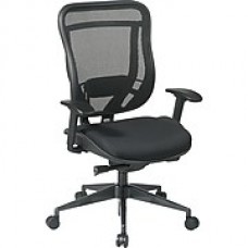 Office Star SPACE Mesh Executive Office Chair, Adjustable Arms, Black (818-31G9C18P)