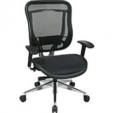 Office Star SPACE Mesh Executive Office Chair, Adjustable Arms, Black (818A-11P9C1A8)