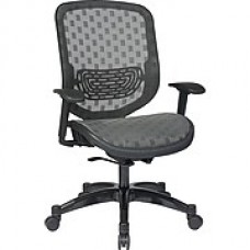 Office Star SPACE Mesh Executive Office Chair, Adjustable Arms, Charcoal (829-R22C728P)