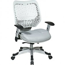 Office Star Fabric Managers Office Chair, Ice/Shadow, Adjustable Arm (86-M22C625R)