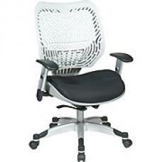 Office Star Fabric Managers Office Chair, Ice/Raven, Adjustable Arm (86-M32C625R)