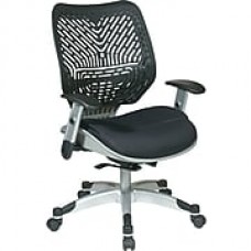 Office Star Fabric Managers Office Chair, Black, Adjustable Arm (86-M33C625R)