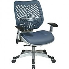 Office Star Fabric Managers Office Chair, Blue Mist, Adjustable Arm (86-M77C625R)