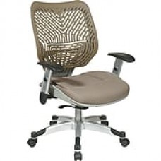 Office Star SPACE Fabric Managers Office Chair, Adjustable Arms, Latte (86-M88C625R)