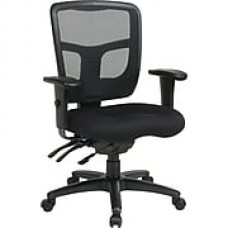 Office Star Proline II Fabric Managers Office Chair, Adjustable Arms, Coal (92343-30)