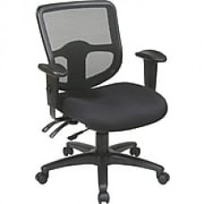 Office Star Proline II Fabric Computer and Desk Office Chair, Adjustable Arms, Black (98344-30)