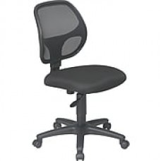 Office Star WorkSmart Mesh Computer and Desk Office Chair, Armless, Black (EM2910)