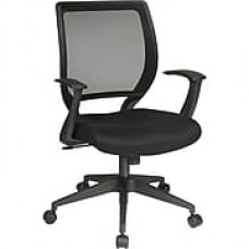 Office Star WorkSmart Mesh Computer and Desk Office Chair, Fixed Arms, Black (EM51022N-3)