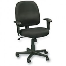 Eurotech Newport Fabric Computer and Desk Office Chair, Adjustable Arms, Black (FT5241-AT33BLK)