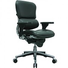 Eurotech Ergohuman Leather Executive Office Chair, Adjustable Arms, Black (LE10ERGLO(N))