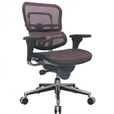 Raynor Ergohuman Mesh Computer and Desk Office Chair, Plum Red, Adjustable Arm (ME8ERGLO-RED(N)