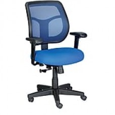 Eurotech Seating Fabric Computer and Desk Office Chair, Blue, Adjustable Arm (MT9400-BLUE)