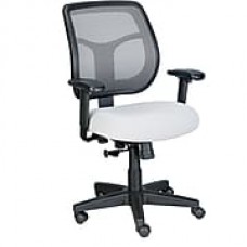 Eurotech Seating Fabric Computer and Desk Office Chair, Silver, Adjustable Arm (MT9400-SILVER)