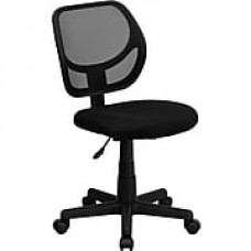 Flash Furniture Furniture Mesh Computer and Desk Office Chair, Black, Armless Arm (WA3074BK)