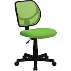 Flash Furniture Furniture Mesh Computer and Desk Office Chair, Green, Armless Arm (WA3074GN)