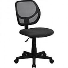 Flash Furniture Furniture Mesh Computer and Desk Office Chair, Gray, Armless Arm (WA3074GY)