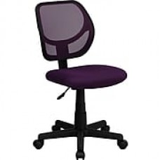 Flash Furniture Furniture Mesh Computer and Desk Office Chair, Purple, Armless Arm (WA3074PUR)