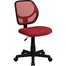 Flash Furniture Furniture Mesh Computer and Desk Office Chair, Red, Armless Arm (WA3074RD)