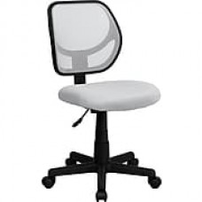 Flash Furniture Furniture Mesh Computer and Desk Office Chair, White, Armless Arm (WA3074WHT)