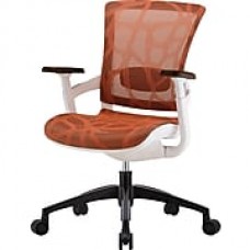 Raynor Skate Ergonomic Mesh Office Chair, Adjustable Arms, Burnt Orange