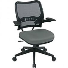 Office Star SPACE Fabric Computer and Desk Office Chair, Fixed Arms, Gray (13-7N1P3-226)