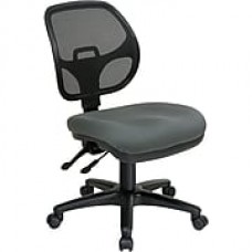 Office Star Proline II Fabric Computer and Desk Office Chair, Armless, Gray (2902-226)