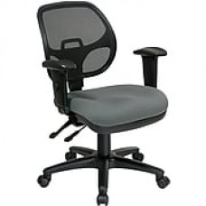 Office Star Proline II Fabric Computer and Desk Office Chair, Adjustable Arms, Gray (29024-226)