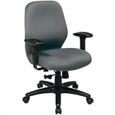 Office Star Fabric Managers Office Chair, Adjustable Arms, Gray (3121FB-226)