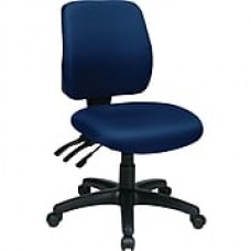 Office Star Fabric Computer and Desk Office Chair, Navy, Armless Arm (33320-225)