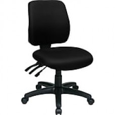 Office Star Fabric Computer and Desk Office Chair, Black, Armless Arm (33320-231)