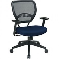 Office Star SPACE Fabric Managers Office Chair, Adjustable Arms, Carbon (55-7N17-225)