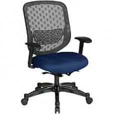 Office Star SPACE Fabric Executive Office Chair, Fixed Arms, Navy (829-R2C728P-225)