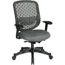 Office Star SPACE Fabric Executive Office Chair, Fixed Arms, Gray (829-R2C728P-226)