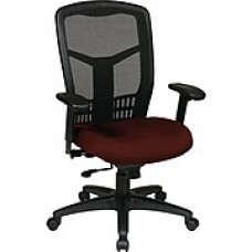 Office Star Proline II Fabric Managers Office Chair, Adjustable Arms, Burgundy (90662-227)