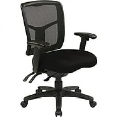 Office Star Proline II Fabric Managers Office Chair, Adjustable Arms, Black (92343-231)