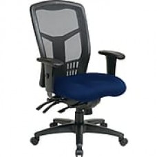 Office Star Proline II Fabric Managers Office Chair, Adjustable Arms, Navy (92892-225)