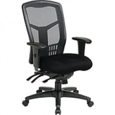 Office Star Proline II Fabric Managers Office Chair, Adjustable Arms, Black (92892-231)